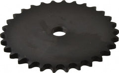 Plate Roller Chain Sprocket: 30 Teeth, 1/2" Pitch, 5/8" Bore Dia