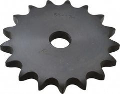 Plate Roller Chain Sprocket: 17 Teeth, 5/8" Pitch, 5/8" Bore Dia