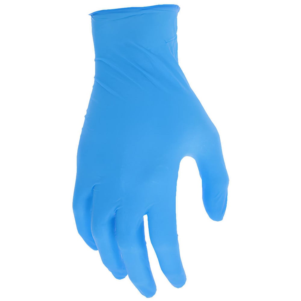 Disposable Gloves: Series Nitrishield, Size Large, 4.0 mil, Not Coated, Nitrile, Medical Grade, Powder-Free