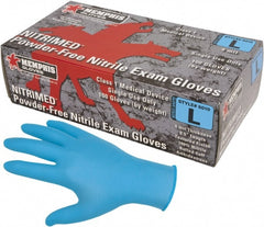 Disposable Gloves: Size X-Large, 4.5 mil, Nitrile, Medical Grade, Powder-Free