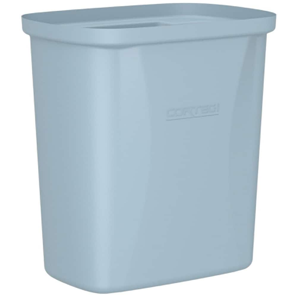 Trash Cans & Recycling Containers; Product Type: Trash Can; Type: Cortech Cobra Trash Can; Container Capacity: 2.5 Gallons; Container Shape: Rectangle; Lid Type: No Lid; Container Material: Polyethylene; Color: Gray; Material: Plastic