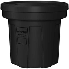 Trash Cans & Recycling Containers; Product Type: Trash Can; Type: Cortech Cobra Trash Can; Container Capacity: 22 Gallons; Container Shape: Round; Lid Type: No Lid; Container Material: Polyethylene; Color: Black; Material: Plastic