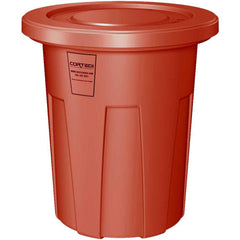 Trash Cans & Recycling Containers; Product Type: Trash Can; Type: Cortech Cobra Trash Can; Container Capacity: 35 Gallons; Container Shape: Round; Lid Type: No Lid; Container Material: Polyethylene; Color: Red; Material: Plastic