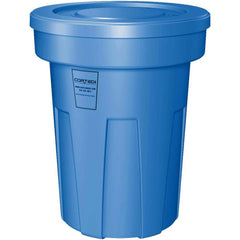 Trash Cans & Recycling Containers; Product Type: Trash Can; Type: Cortech Cobra Trash Can; Container Capacity: 45 Gallons; Container Shape: Round; Lid Type: No Lid; Container Material: Polyethylene; Color: Blue; Material: Plastic