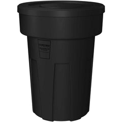 Trash Cans & Recycling Containers; Product Type: Trash Can; Type: Cortech Cobra Trash Can; Container Capacity: 50 Gallons; Container Shape: Round; Lid Type: No Lid; Container Material: Polyethylene; Color: Black; Material: Plastic