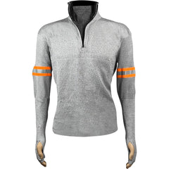 Work Shirt: Cut-Resistant, Long Sleeve, 4X-Large, Olefin, Polyester & Glass, Gray, 0 Pocket