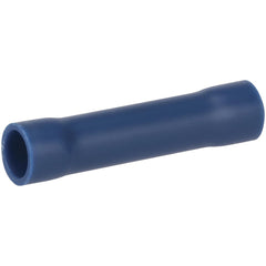 Butt Splice Terminals; Insulation Type: Fully Insulated; Insulation Material: Vinyl; Connection Type: Crimp-On; Compatible Wire Size (AWG): 16-14; Color: Blue