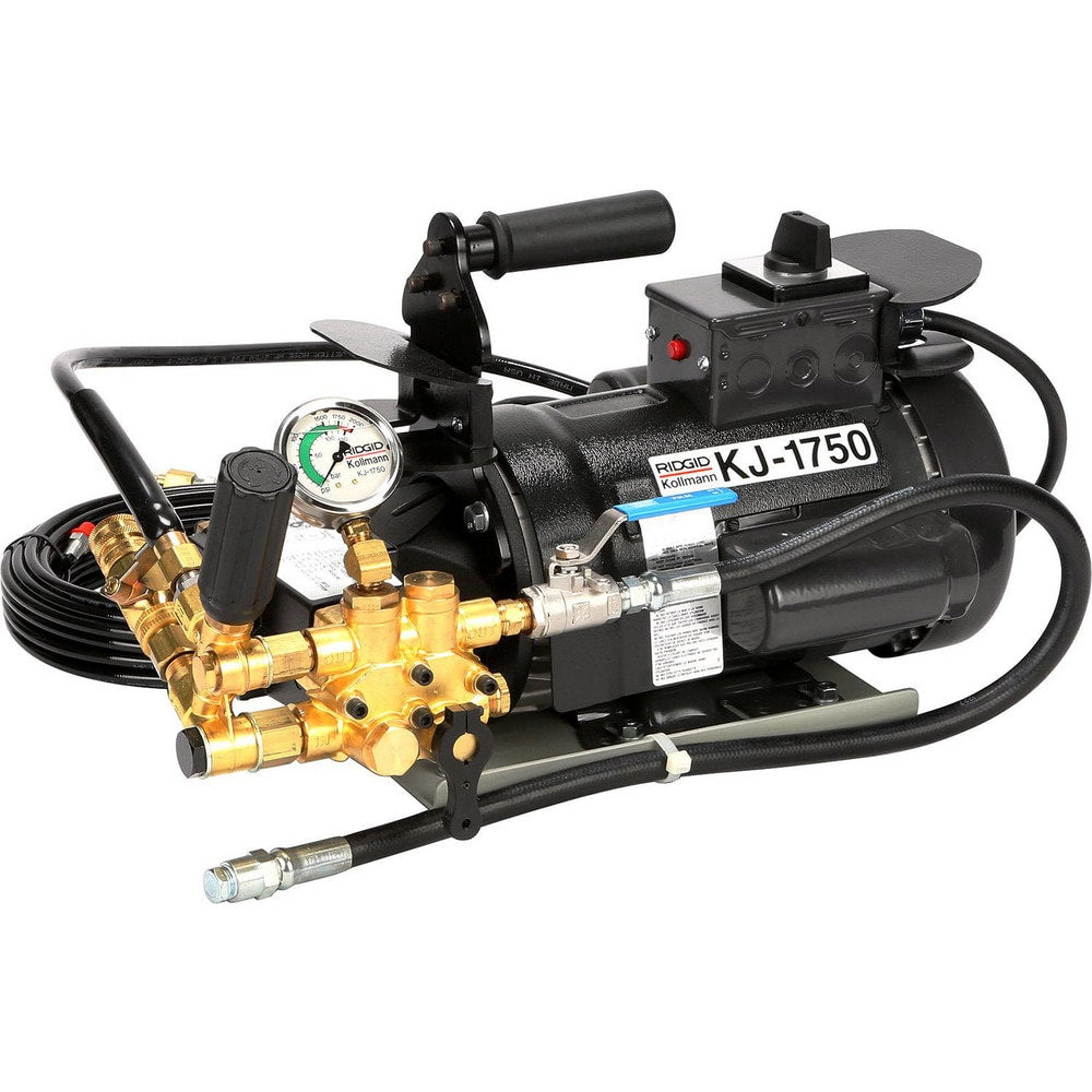 Electric & Gas Drain Cleaning Machines; Machine Type: Water Jet; For Use With: Drain Lines; For Minimum Pipe Size: 1.25 in; For Maximum Pipe Size: 4 in; Overall Length: 23.50 in; Overall Width: 23 in; Overall Depth: 18.8 in; Cable Length: 50.000