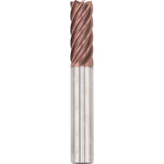 Corner Radius End Mill: 5/8" Dia, 1-7/8" LOC, 0.0300" Radius, 7 Flute, Solid Carbide