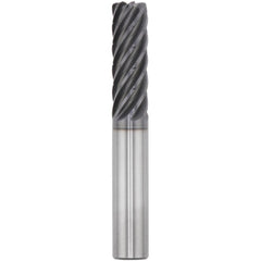 Corner Radius End Mill: 5/8" Dia, 1-9/16" LOC, 0.0600" Radius, 7 Flute, Solid Carbide