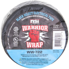 Electrical Tape; Tape Material: Vinyl; Width (Inch): 3/4; Thickness (mil): 7.0000; Color: Black; Series: Professional; Series Part Number: WW-722; Adhesive Material: PVC