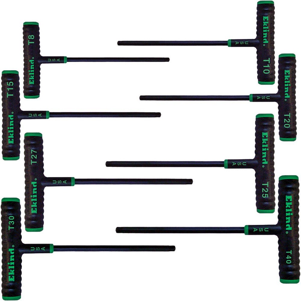 Hex Key Sets; Tool Type: T-Hand Torx (star) Key Set; Handle Type: T-Handle; Hex Size Range (Inch): 9/64 to 5/16