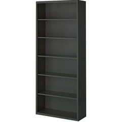 Bookcases; Overall Height: 84; Overall Width: 36; Overall Depth: 18; Material: Steel; Color: Espresso; Shelf Weight Capacity: 160