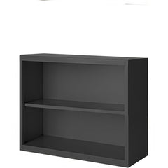 Bookcases; Overall Height: 30; Overall Width: 36; Overall Depth: 18; Material: Steel; Color: Dove Gray; Shelf Weight Capacity: 160