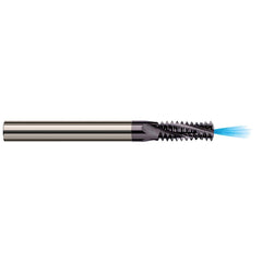 Helical Flute Thread Mill: 6-32, Internal & External, 3 Flute, 0.1250" Shank Dia, Solid Carbide