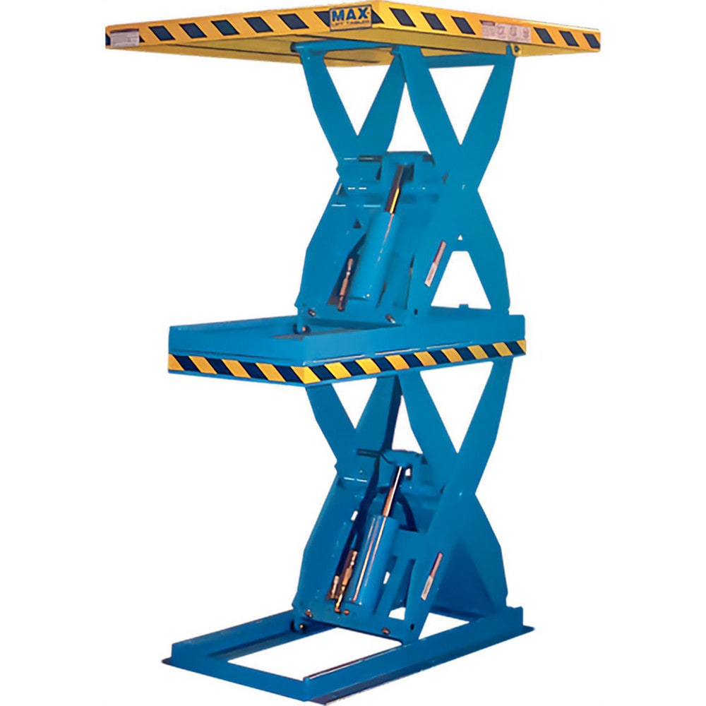 Stationary Lift Tables; Overall Length: 64.00 in; Lift Mechanism: Hydraulic; Overall Height: 111 in; Body Material: Steel; Load Capacity: 3500 lb