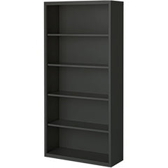 Bookcases; Overall Height: 72; Overall Width: 36; Overall Depth: 13; Material: Steel; Color: Denim Blue; Shelf Weight Capacity: 160