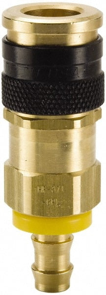 Pneumatic Hose Coupling: 3/8" Body Dia, Industrial Interchange