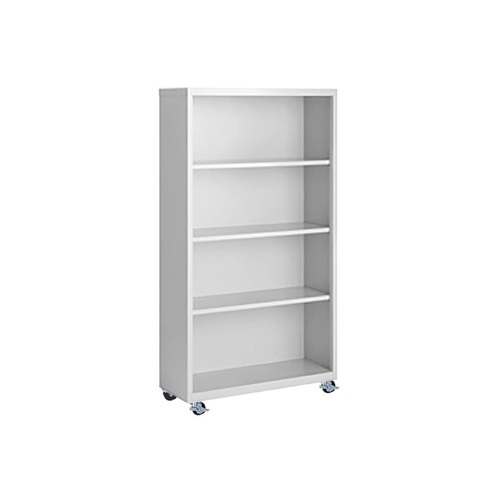 Bookcases; Overall Height: 55; Overall Width: 36; Overall Depth: 13; Material: Steel; Color: Espresso; Shelf Weight Capacity: 160