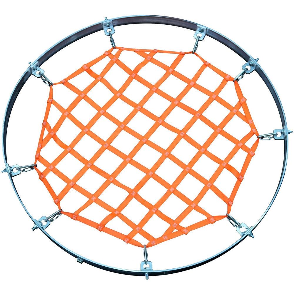 Netting Solutions; Type: Hatch & Confined Safety Net; Width (Feet): 2.00; Mesh Size (Inch): 24; Color: High Vis Orange