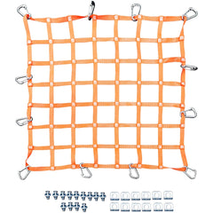 Netting Solutions; Type: Hatch & Confined Safety Net; Width (Feet): 2.00; Mesh Size (Inch): 24 x 48; Color: High Vis Orange