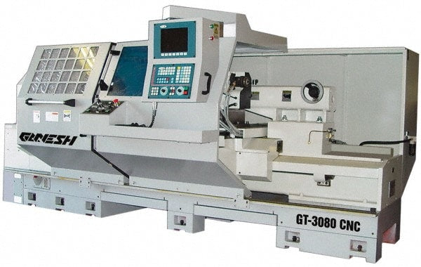 CNC Lathes; Precision: Yes; Swing (Inch): 30; Swing (mm): 762.00; Swing Over Cross Slide (Decimal Inch): 19.0000; Swing Over Cross Slide (mm): 482.60; Swing Over Cross Slide (Inch): 19; Distance Between Centers (Decimal Inch): 60.0000; Distance Between Ce