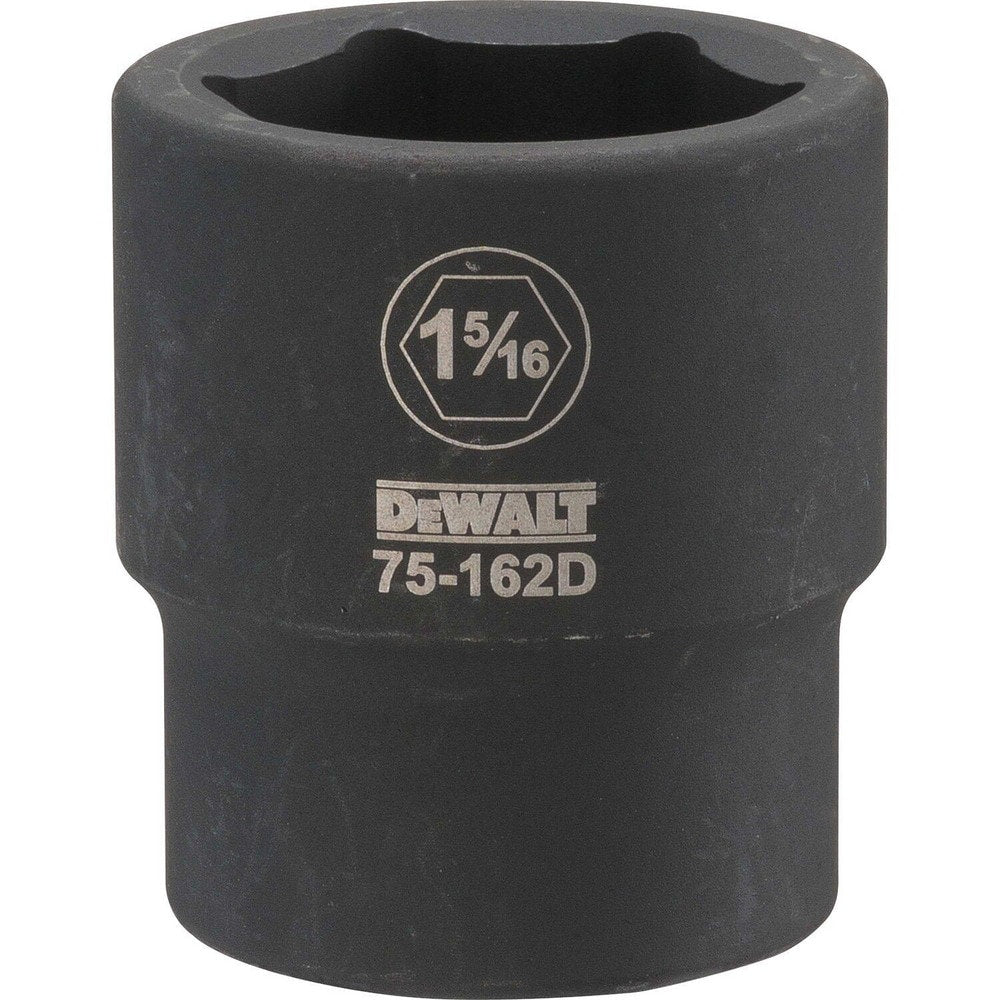 Impact Socket: 3/4" Drive, 1-5/16" Socket, Hex Drive