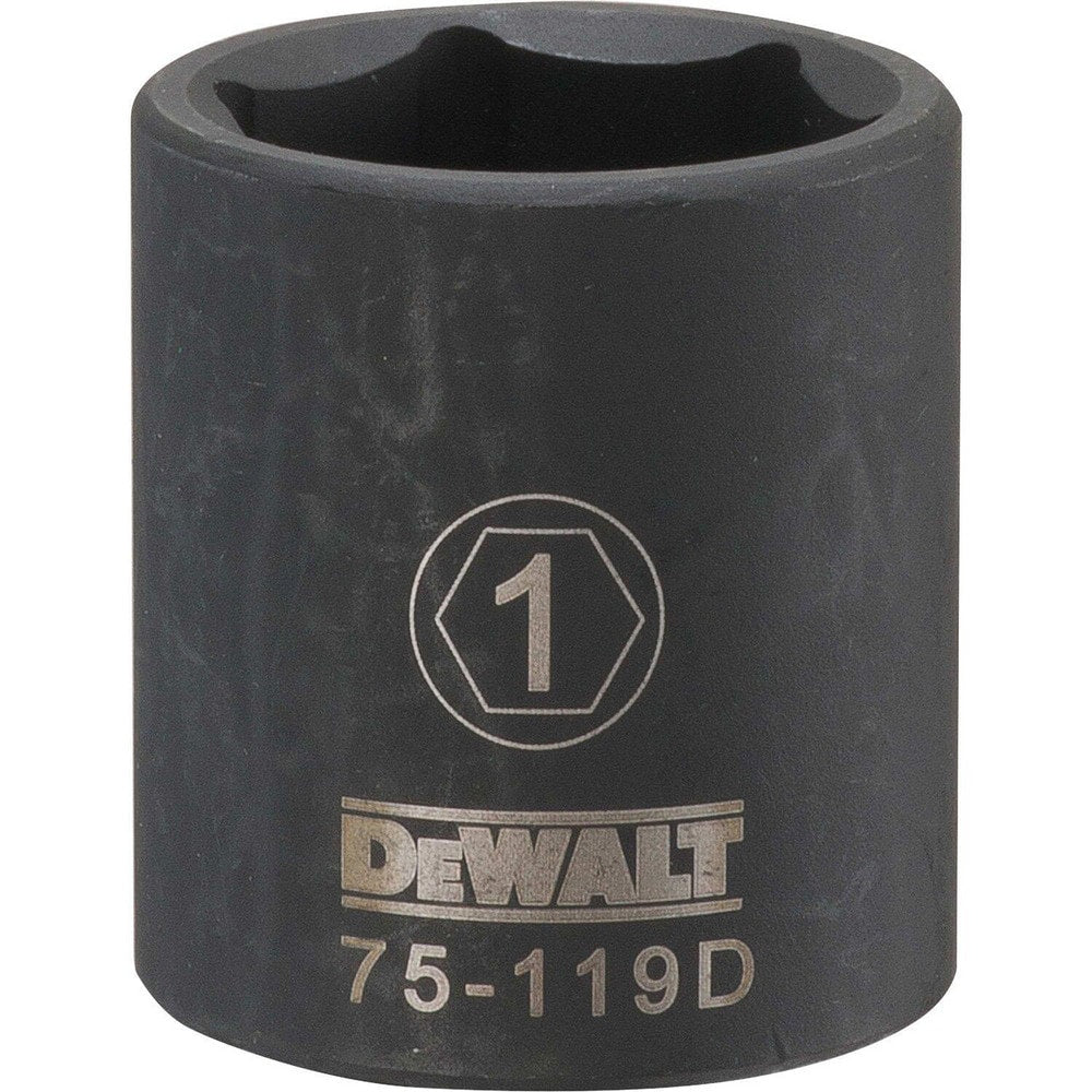 Impact Socket: 1/2" Drive, 1" Socket, Hex Drive