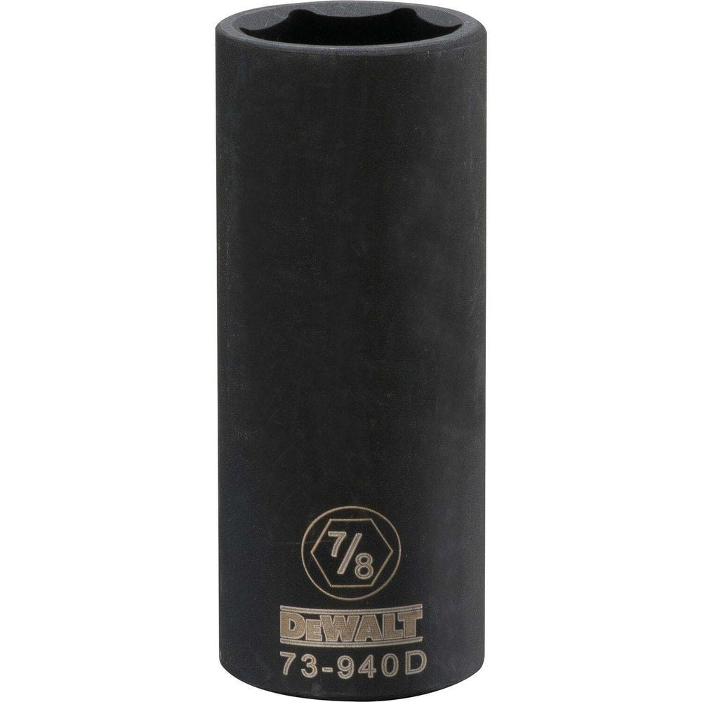 Impact Socket: 1/2" Drive, 7/8" Socket, Hex Drive