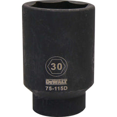 Impact Socket: 1/2" Drive, 30 mm Socket, Hex Drive