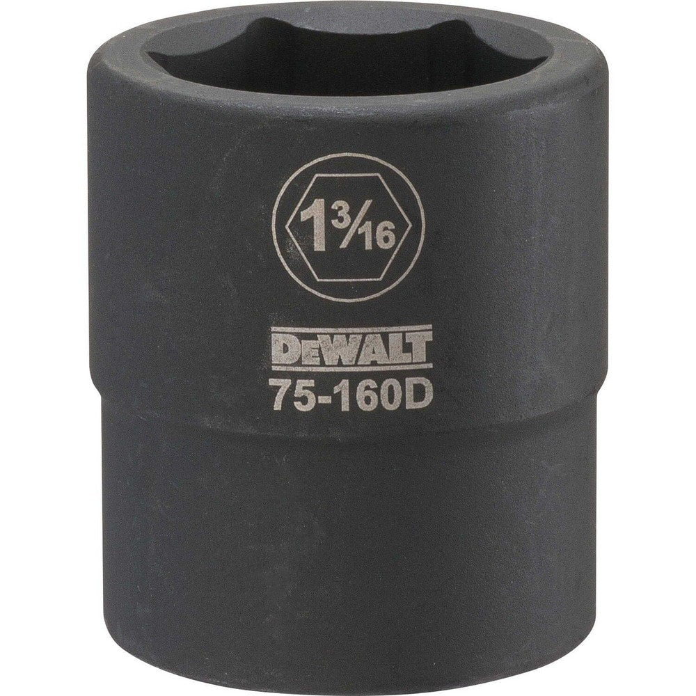 Impact Socket: 3/4" Drive, 1-3/16" Socket, Hex Drive