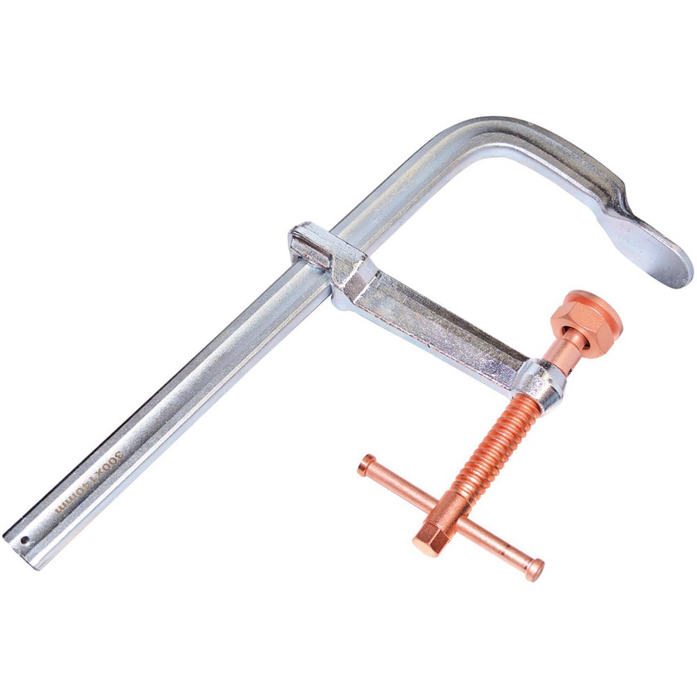 Sliding Arm Bar Clamp: 8.0000" Max Capacity, 5.5000" Throat Depth