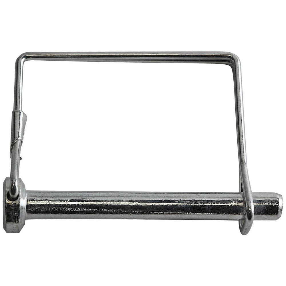 Snap & Locking Pins; Pin Diameter: .313; Overall Length: 3.25; Retainer Shape: Square; Retainer Style: Double Wire; Retainer Material: Carbon Steel; Pin Material: Carbon Steel; Pin Material Grade: Low Carbon Steel; Pin Finish: Zinc Plated