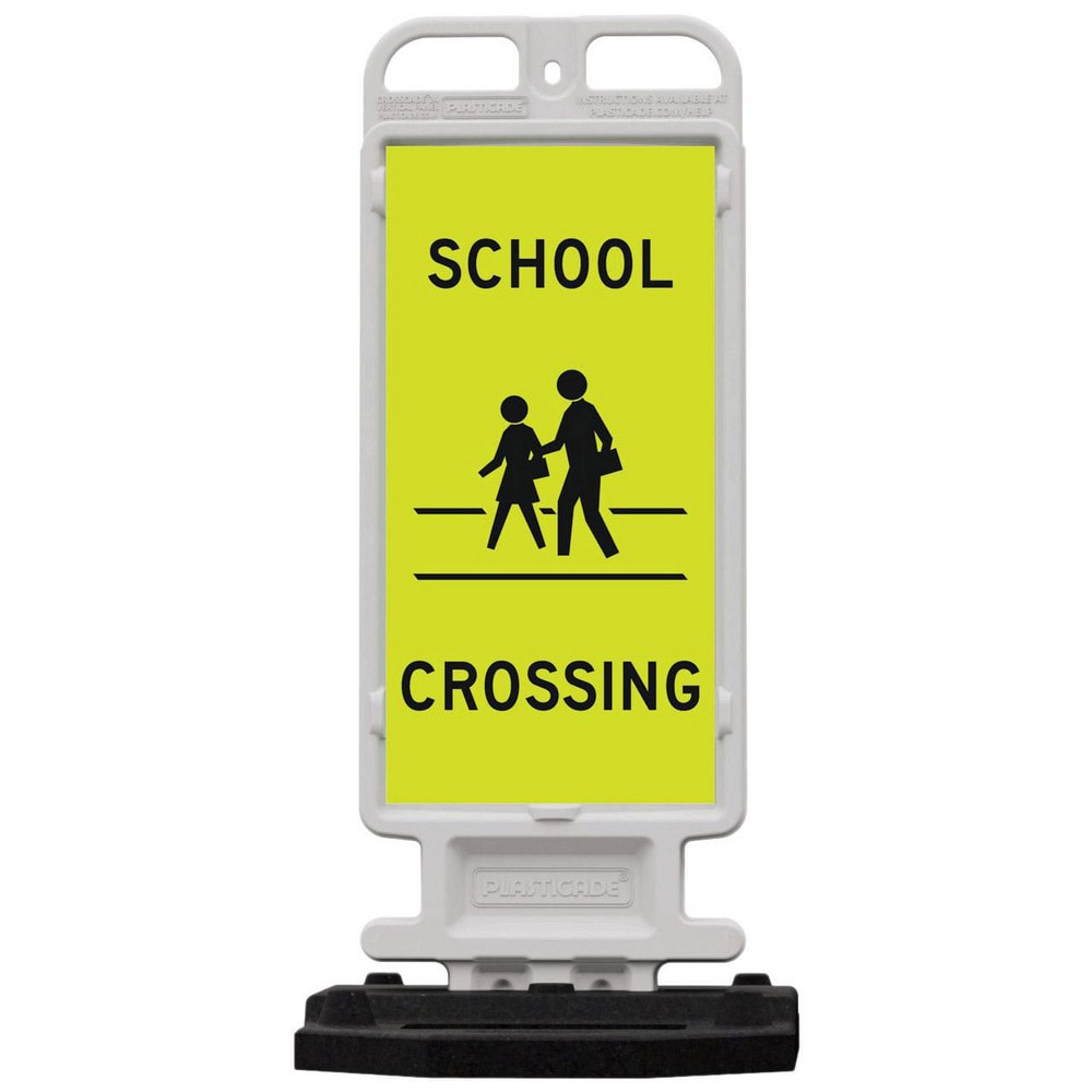 Pedestrian Crossing Sign:  A-Frame, School Crossing, " SCHOOL CROSSING"