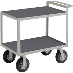 Instrument Utility Cart: 53-1/2" Long, 30" Wide, Steel, 1200 lb Capacity, Gray