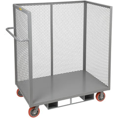 Forkliftable Order Picking Utility Cart: 53-1/2" Long, 30" Wide, Steel, 3600 lb Capacity, Gray