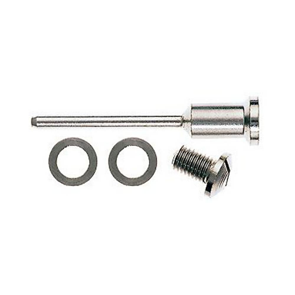 Rotary Tool Mandrels; Material: Stainless Steel; Includes: Screw, (2) Washers; Arbor Hole Size: 1/4