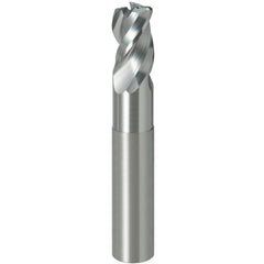 Corner Radius End Mill: 25 mm Dia, 37.50 mm LOC, 5.00 mm Radius, 3 Flute, Solid Carbide