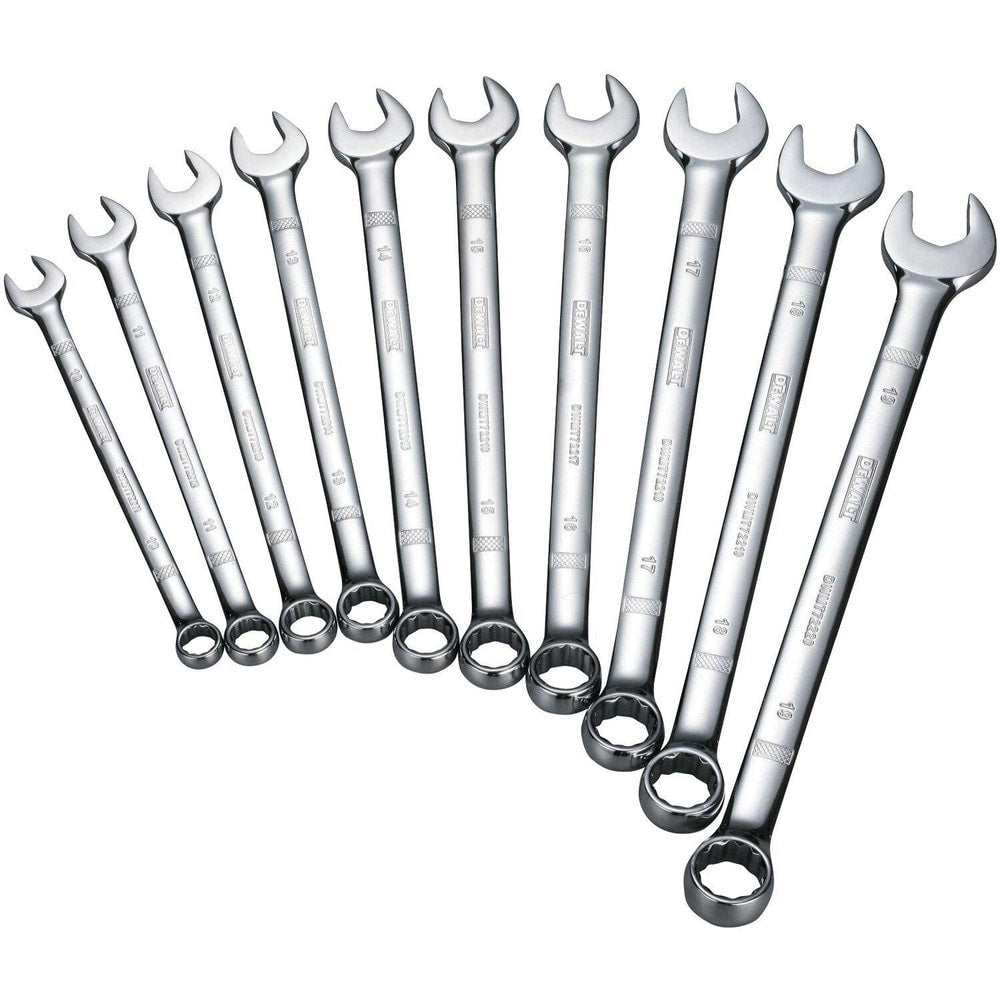 Combination Wrench Set: 10 Pc, Metric