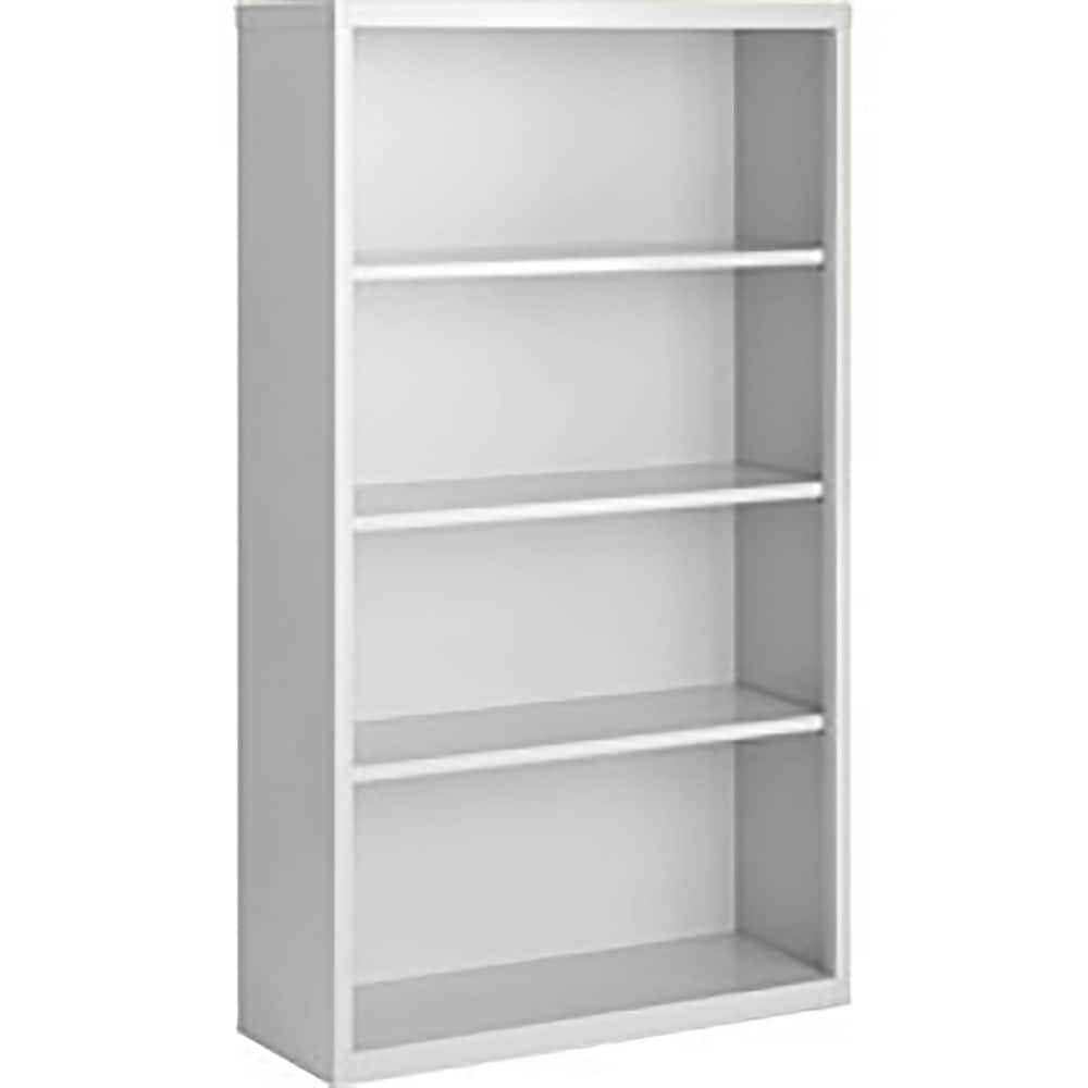 Bookcases; Overall Height: 60; Overall Width: 36; Overall Depth: 18; Material: Steel; Color: Yellow; Shelf Weight Capacity: 160