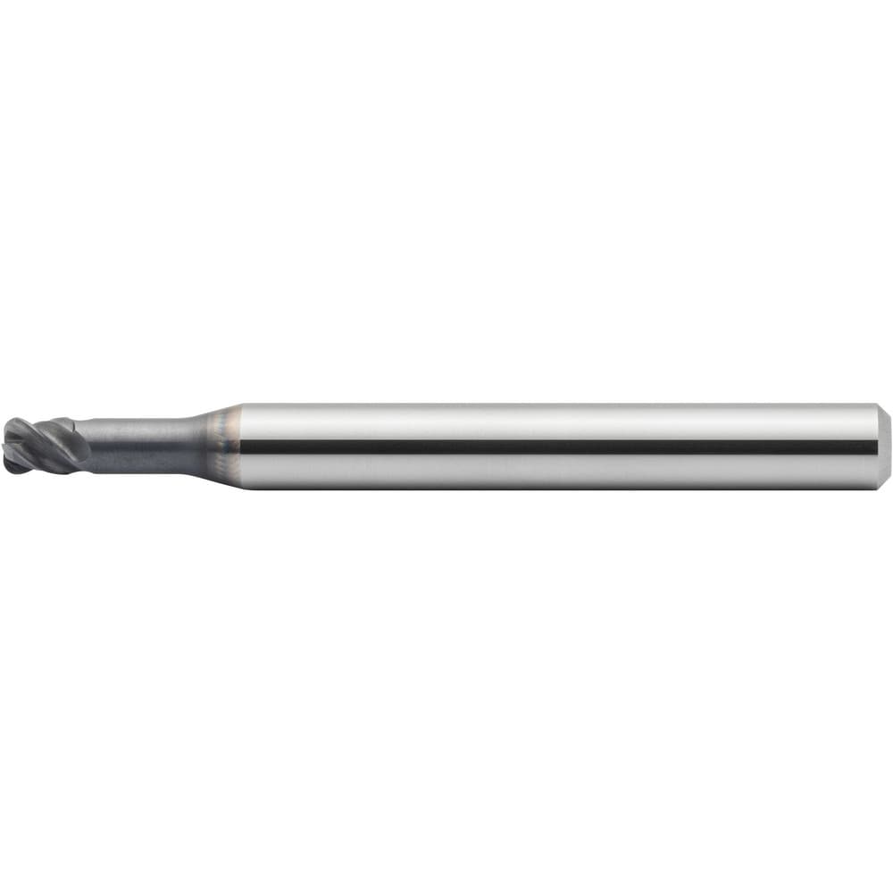 Corner Radius End Mill: 10 mm Dia, 15.00 mm LOC, 2.00 mm Radius, 4 Flute, Solid Carbide