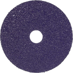 Fiber Disc:  5" Disc Dia, 7/8" Hole, Arbor Hole, 36 Grit, Premium Ceramic Alumina