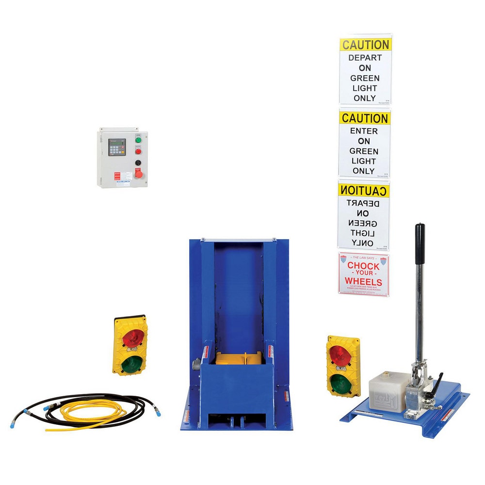 Dock Leveler Accessories; Type: Trailer Lock System; For Use With: Loading Dock Equipment; Control Type: Hydraulic Hand Pump; Additional Information: 22500 lb/ft Draw Pull Shear Strength