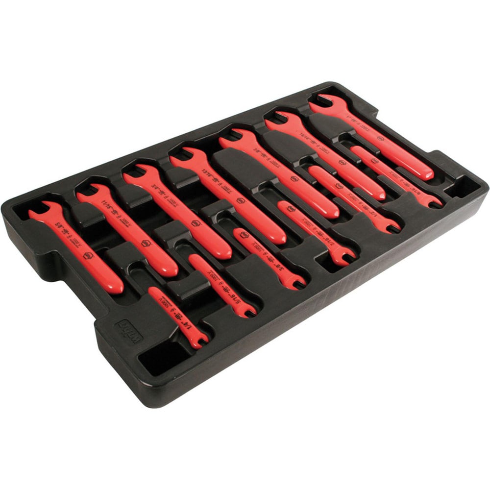 Open End Wrench Set: 13 Pc, Inch