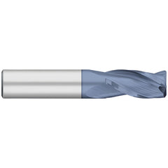 Corner Radius End Mill: 3/16" Dia, 5/8" LOC, 0.50 mm Radius, 3 Flute, Solid Carbide