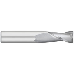 Corner Radius End Mill: 1/4" Dia, 1/2" LOC, 0.0100" Radius, 2 Flute, Solid Carbide