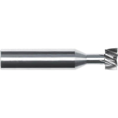 Woodruff Keyseat Cutter: 1/2" Cut Dia, 5/8" Cut Width, 1/2" Shank Dia, Straight Tooth