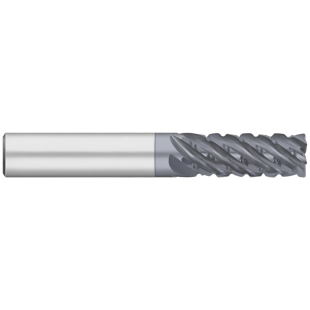 Corner Radius End Mill: 1" Dia, 3" LOC, 0.0600" Radius, 6 Flute, Solid Carbide