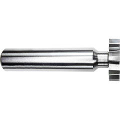 Woodruff Keyseat Cutter: 5/8" Cut Dia, 5/32" Cut Width, 1/2" Shank Dia, Staggered Tooth