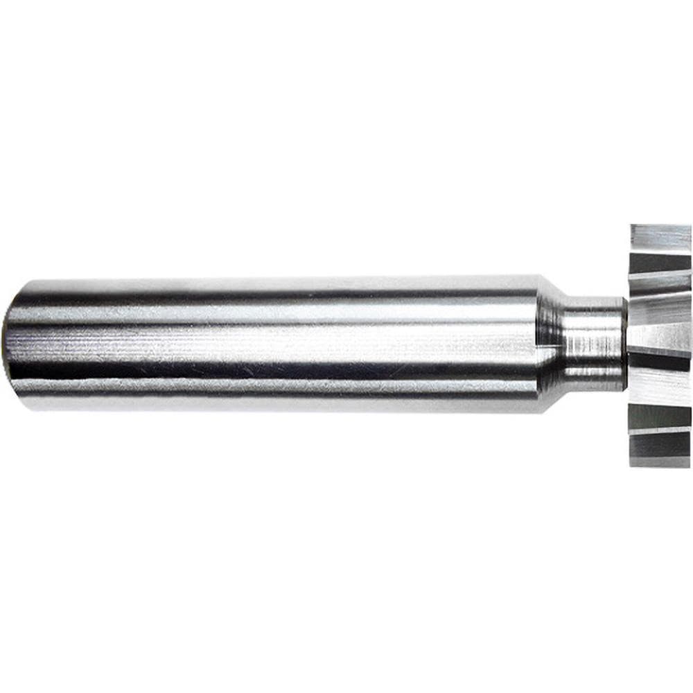 Woodruff Keyseat Cutter: 5/8" Cut Dia, 1/8" Cut Width, 1/2" Shank Dia, Staggered Tooth